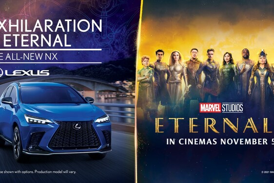 Lexus se spojil s Marvel Studios v rámci nového filmu Eternals