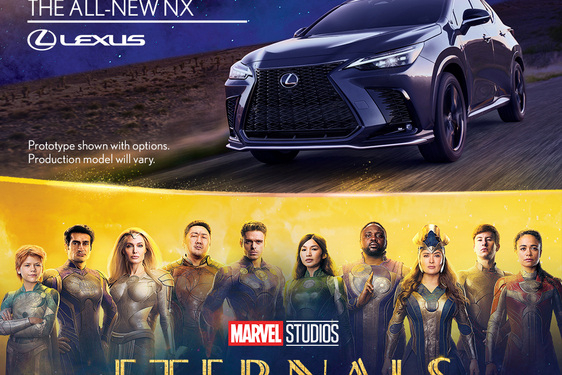 Lexus se spojil s Marvel Studios v rámci nového filmu Eternals