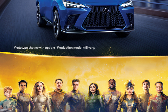 Lexus se spojil s Marvel Studios v rámci nového filmu Eternals