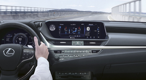 Digital Side-View Monitor on Lexus ES 300h luxury hybrid sedan