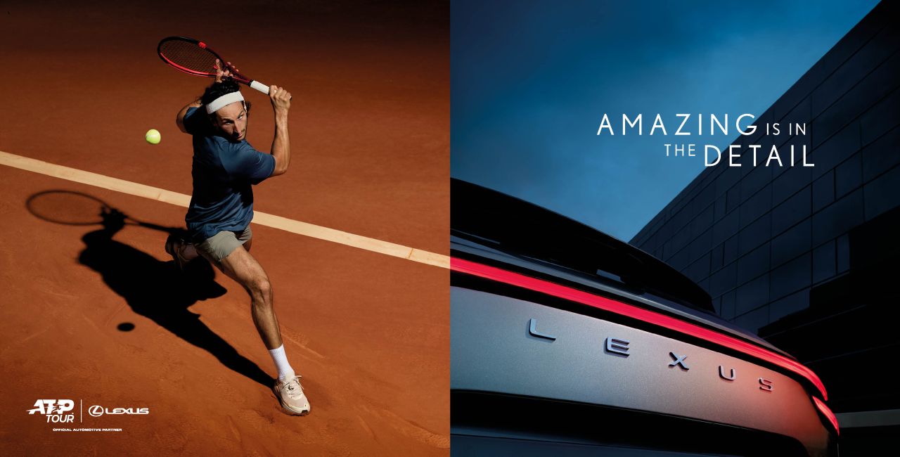 2025-ben is a Lexus lesz a férfi tenisz csúcsát jelentő ATP Tour mobilitási partnere 