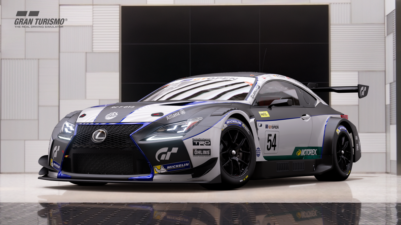 Lexus RC F GT3 zespołu Emil Frey Lexus Racing w grze Gran Turismo