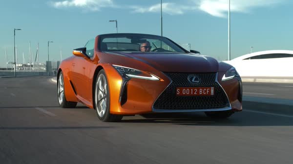 2021 Lexus LC500 Convertible Footage