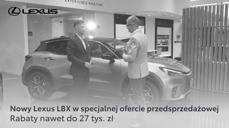 Nowy Lexus LBX w specjalnej ofercie przedsprzedażowej. Rabaty nawet do 27 tys. zł