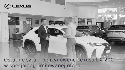 Ostatnie sztuki benzynowego Lexusa UX 200 w specjalnej, limitowanej ofercie