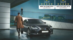 NOWY LEXUS ES OTRZYMAŁ DWIE NAGRODY BEST IN CLASS PRZYZNANE PRZEZ EURO NCAP