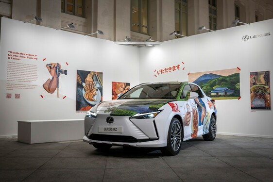 ELEKTRYCZNY LEXUS RZ JAKO DZIEŁO SZTUKI. WYJĄTKOWY EGZEMPLARZ STWORZONY NA 20. EDYCJĘ ART MADRID