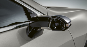 Digital Side-View Monitor on Lexus ES 300h luxury hybrid sedan