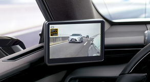 Digital Side-View Monitor on Lexus ES 300h luxury hybrid sedan