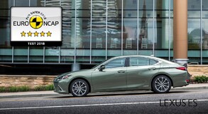 Nowy Lexus ES jednym z najbezpieczniejszych aut w historii testów Euro NCAP