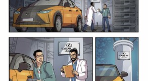 Lexus RZ comic Salva Espin