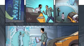 Lexus RZ comic Salva Espin
