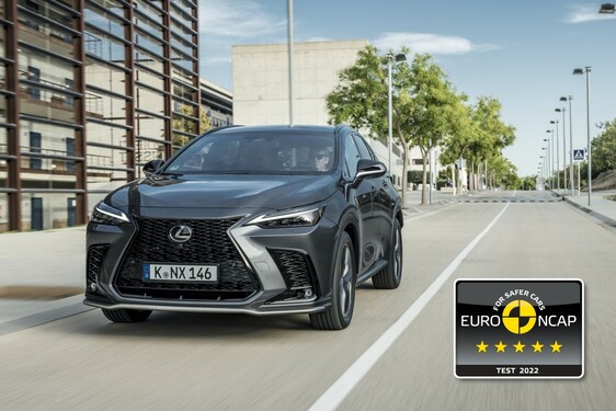 NOVÝ LEXUS NX ZÍSKAL 5 HVĚZD  V BEZPEČNOSTNÍCH TESTECH EURO NCAP  