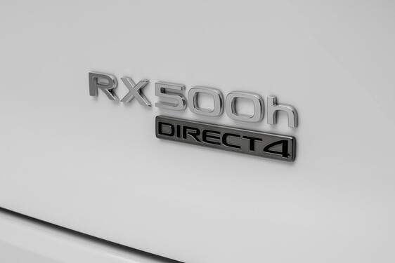 RX 500H F SPORT WHITE IN STUDIO 2022