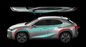  LEXUS UX: A RADIKÁLIS FORMAI TANULMÁNYTÓL A FELTŰNŐEN KÜLÖNLEGES CROSSOVERIG