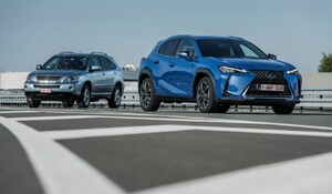 HYBRIDNÍ CROSSOVER LEXUS UX  V PŘÍMÉM POROVNÁNÍ  S PRŮKOPNICKÝM HYBRIDNÍM SUV RX 