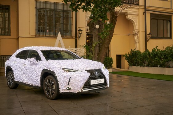 UMELCI PREMENILI LEXUS UX NA KVETINOVÚ ZÁHRADU