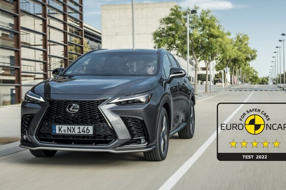 NOWY LEXUS NX OTRZYMAŁ MAKSYMALNE PIĘĆ GWIAZDEK W NIEZALEŻNYCH TESTACH BEZPIECZEŃSTWA EURO NCAP