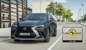 NOVÝ LEXUS NX ZÍSKAL 5 HVĚZD  V BEZPEČNOSTNÍCH TESTECH EURO NCAP  