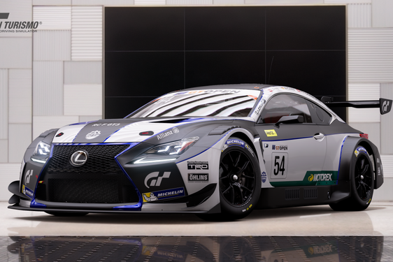 Lexus RC F GT3 zespołu Emil Frey Lexus Racing w grze Gran Turismo