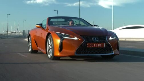 2021 Lexus LC500 Convertible Footage