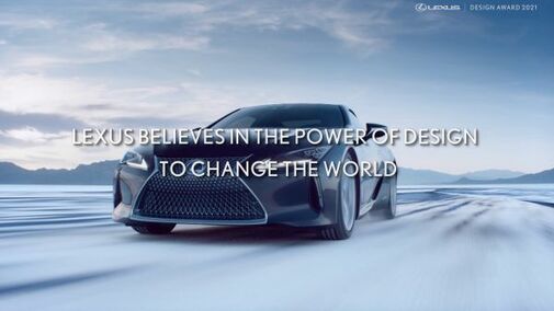 Startuje podávání přihlášek do soutěže Lexus Design Award 2021
