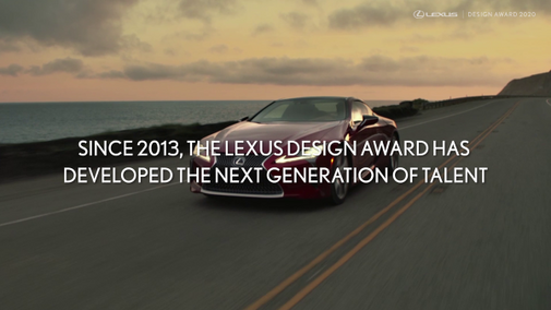 Lexus Design Award 2020 Finalist Announcement video 30s