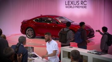 Lexus RC 300 at 2018 Paris Motor Show  in imaginative #SharpYetSmooth activation