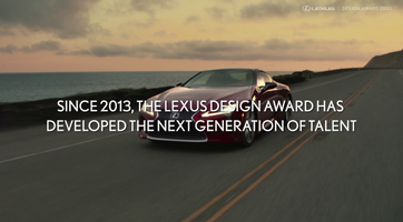 Lexus Design Award 2020 Finalist Announcement video 30s