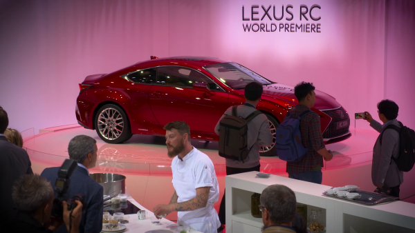 Lexus RC 300 at 2018 Paris Motor Show  in imaginative #SharpYetSmooth activation