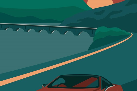 LEXUS LC CONVERTIBLE RETRO TRAVEL POSTER