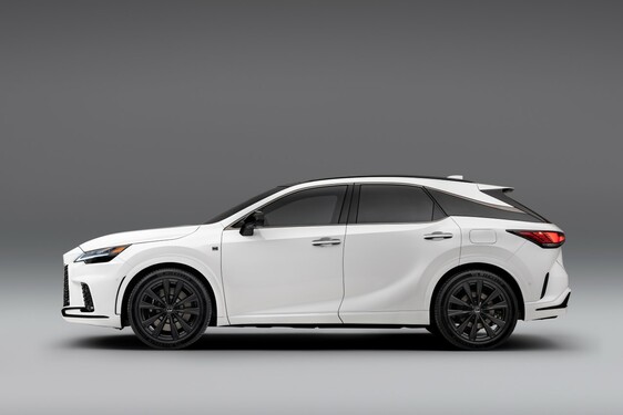 RX 500H F SPORT WHITE IN STUDIO 2022