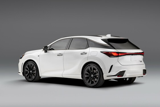 RX 500H F SPORT WHITE IN STUDIO 2022