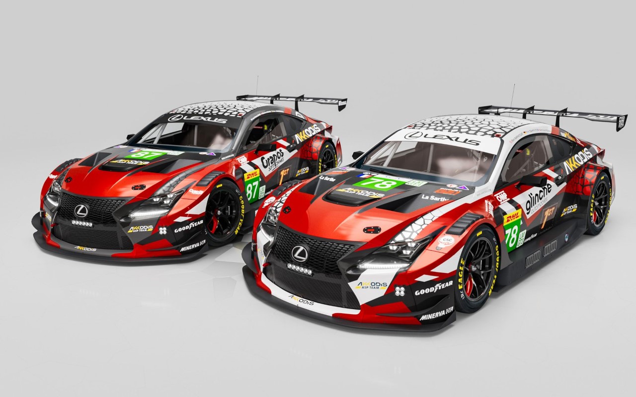 DWA LEXUSY RC F GT3 POJADĄ W SEZONIE 2025 W WEC W BARWACH FRANCUSKIEGO ZESPOŁU AKKODIS ASP 