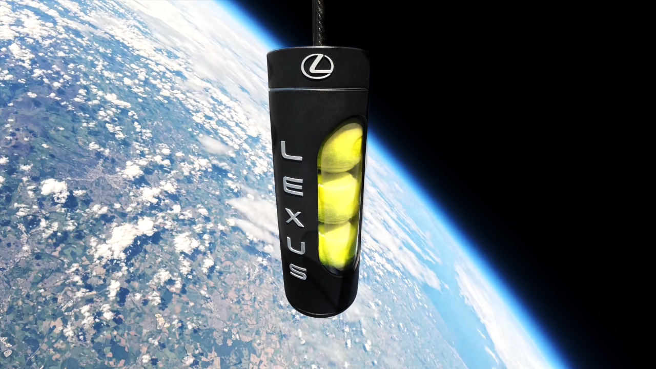 TECHNOLOGIA LEXUSA SPRAWDZONA W STRATOSFERZE. WYJĄTKOWA KAPSUŁA DLA PIŁEK TENISOWYCH 