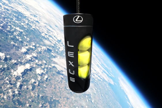 TECHNOLOGIA LEXUSA SPRAWDZONA W STRATOSFERZE. WYJĄTKOWA KAPSUŁA DLA PIŁEK TENISOWYCH 