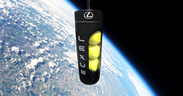 TECHNOLOGIA LEXUSA SPRAWDZONA W STRATOSFERZE. WYJĄTKOWA KAPSUŁA DLA PIŁEK TENISOWYCH 