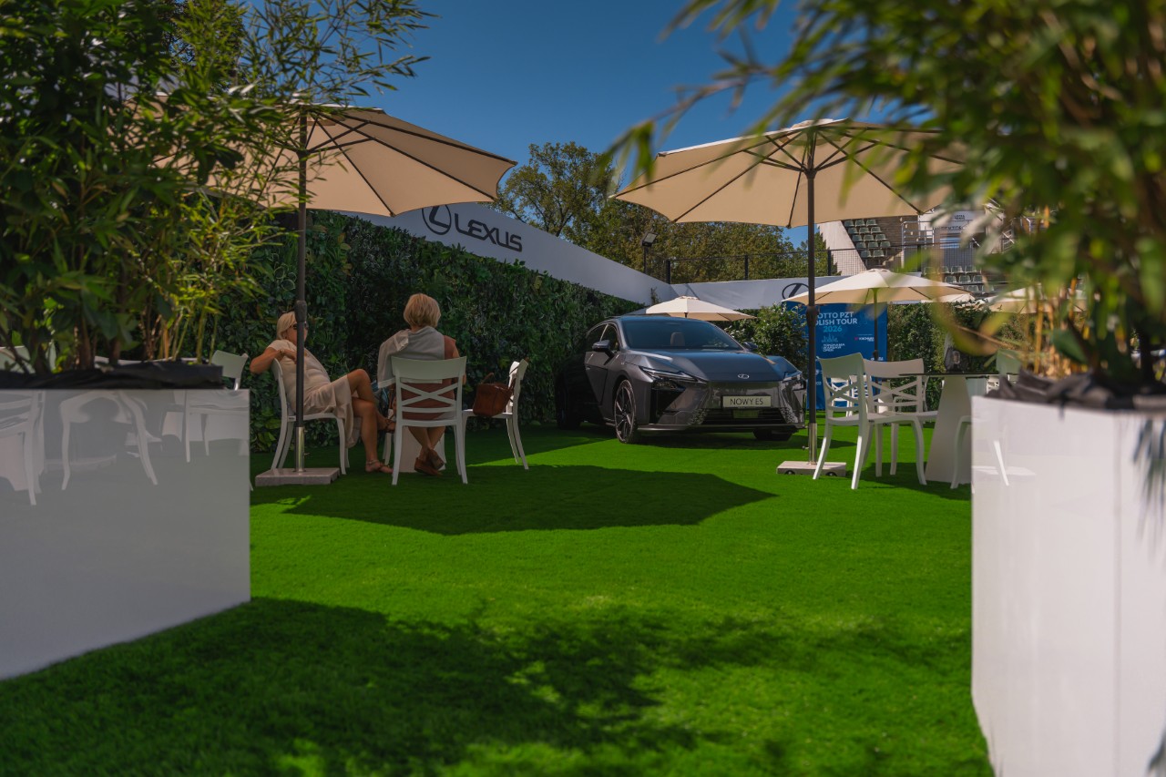 Wyjątkowa strefa Lexus Garden przy kortach Legia Tenis