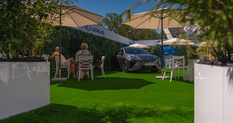 Wyjątkowa strefa Lexus Garden przy kortach Legia Tenis