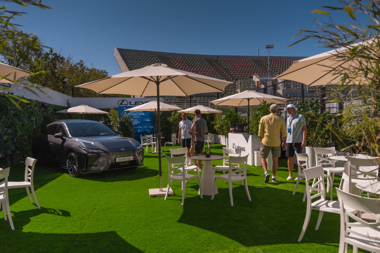 Wyjątkowa strefa Lexus Garden przy kortach Legia Tenis