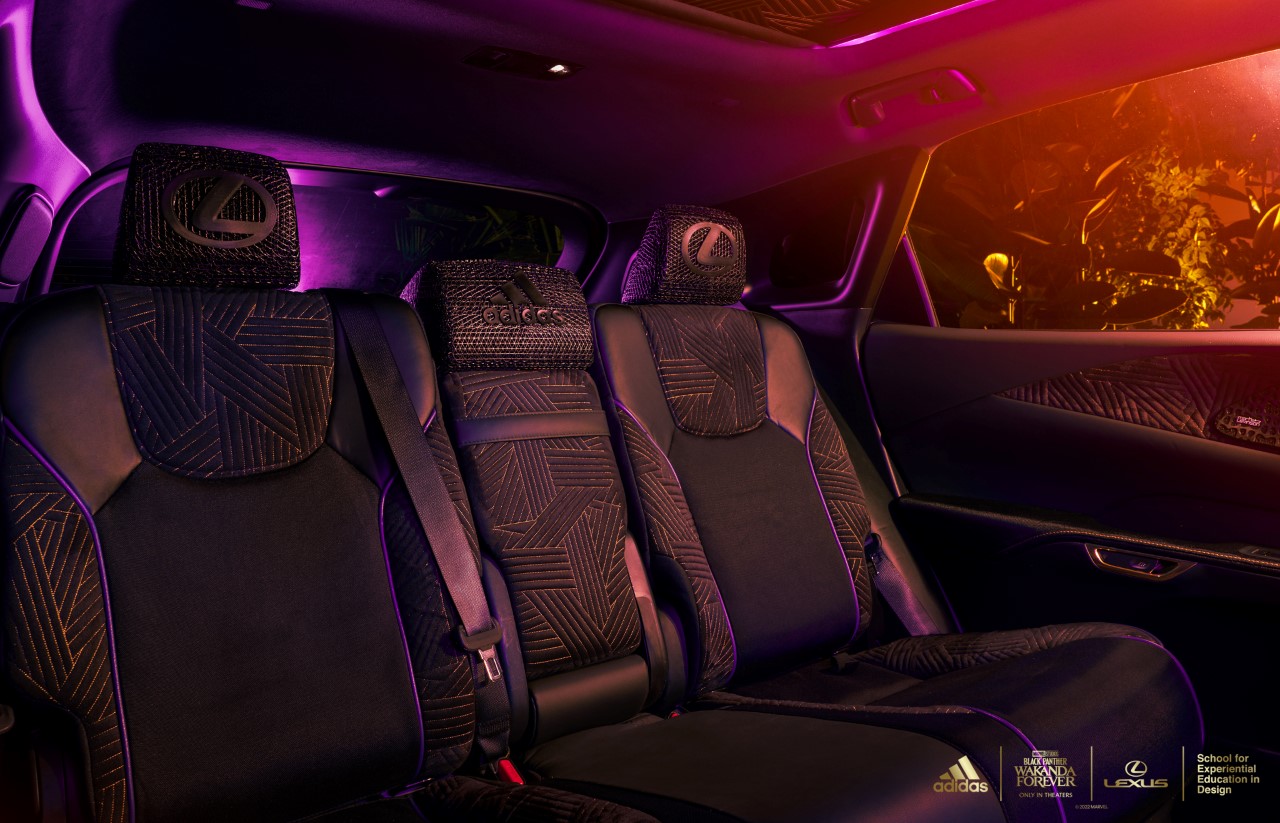 LEXUS RX WEDŁUG ADIDASA. WNĘTRZE STWORZONE DZIĘKI ULTRANOWOCZESNYM TECHNOLOGIOM