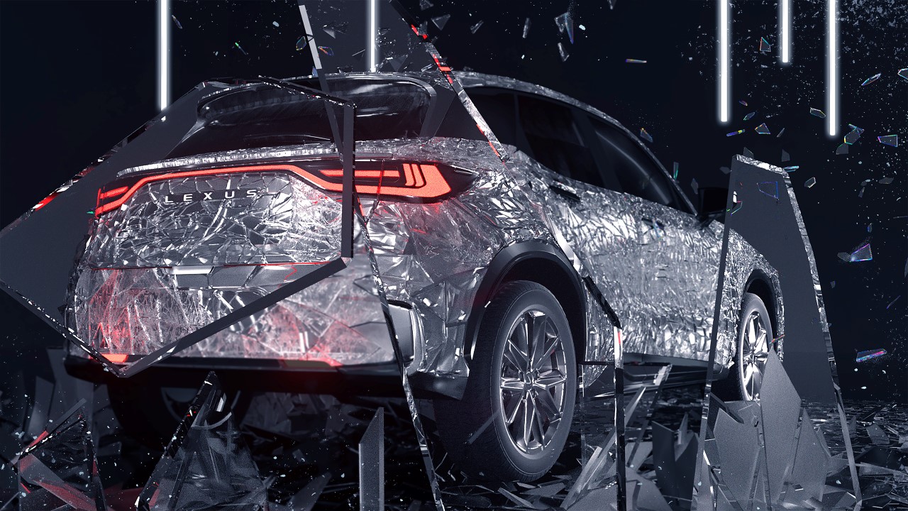 LEXUS LBX Z NADWOZIEM Z CIĘTEGO SZKŁA. ZWYCIĘSKI PROJEKT W LEXUS ART CAR