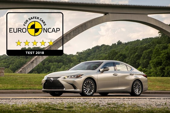 Nowy Lexus ES jednym z najbezpieczniejszych aut w historii testów Euro NCAP