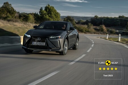 ELEKTRYCZNY LEXUS RZ ZDOBYŁ MAKSYMALNE PIĘĆ GWIAZDEK W TESTACH BEZPIECZEŃSTWA EURO NCAP