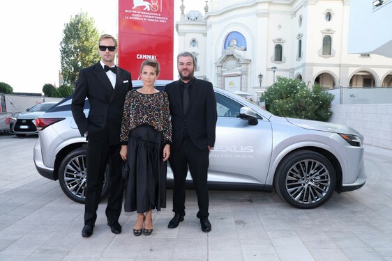 Alexander Skarsgård, Tuva Novotny and Christos Nikou