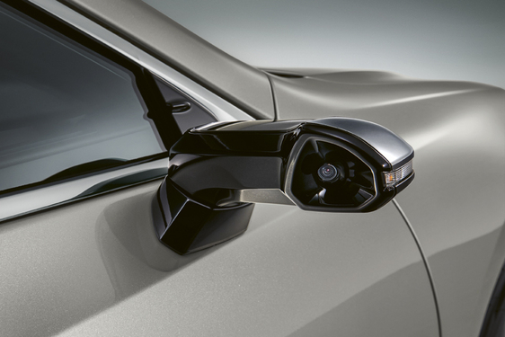 Digital Side-View Monitor on Lexus ES 300h luxury hybrid sedan