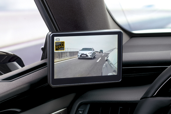 Digital Side-View Monitor on Lexus ES 300h luxury hybrid sedan