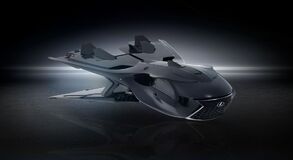 Lexus ako vesmírna stíhačka vo filme muži v čiernom - Globálna Hrozba od Sony Pictures