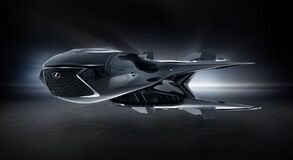 Lexus ako vesmírna stíhačka vo filme muži v čiernom - Globálna Hrozba od Sony Pictures